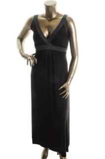 Karen Kane New Black Full Length Pull on Sleeveless Casual Dress Plus