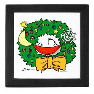 Snoopy Christmas Wreath Keepsake Box
