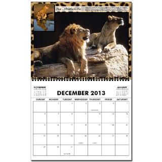 African Wildlife 2011 2013 Wall Calendar by greatandsmall