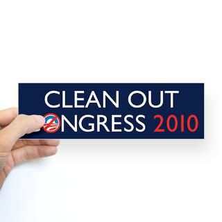 Clean Out Congress 2010 Sticker (Bumper)