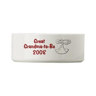 Announcement Pet Bowls  Great Grandma to Be 2008 Small Pet Bowl