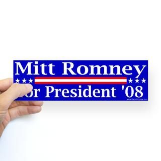 Mit Romney President 2008 Bumper Bumper Sticker for $4.25