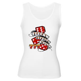 Number Seven Tattoo Design  Lucky Number Seven / Womens Tank Top