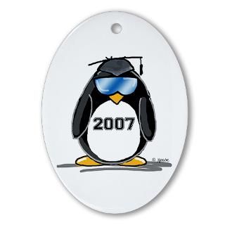 2007 Gifts  2007 Seasonal  Cool Graduate 2007 Penguin Oval