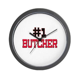 Number 1 BUTCHER Wall Clock for $18.00