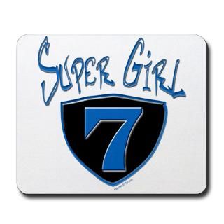 07 Gifts  07 Home Office  Super Girl #7 Mousepad