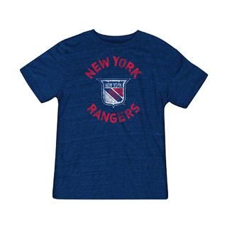 New York Rangers Navy Reebok Navigating The Logo Tri Blend T Shirt