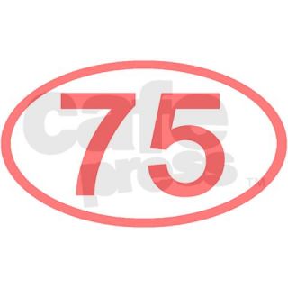 Gifts  75 Kitchen and Entertaining  Number 75 Oval Tile Coaster