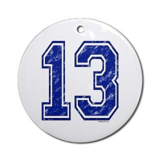 13 Gifts  13 Home Decor  13 Jersey Year Ornament (Round)