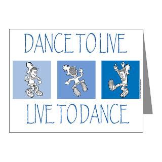  American Note Cards  Curtis Dancing Blue Note Cards (Pk of 10