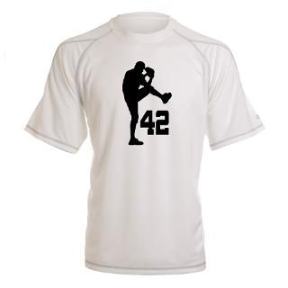 Baseball Uniform Number 42 Peformance Dry T Shirt by