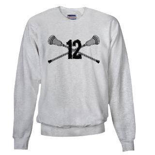 12 Gifts  12 Sweatshirts & Hoodies  Lacrosse Number 12 Sweatshirt