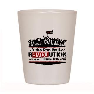 Ron Paul Revolution Shot Glass  Ron Paul Revolution  Liberty