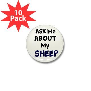 Ask me about my sheep Mini Button (10 pack) by EweUdderlyRock
