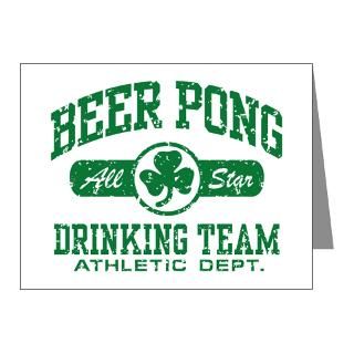 Gifts  Beer Note Cards  Irish Beer Pong Note Cards (Pk of 10