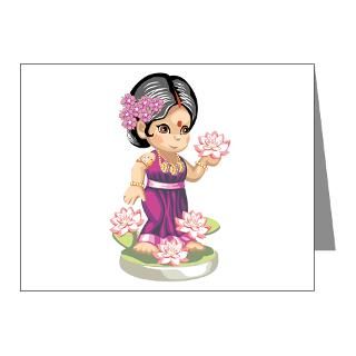 Asia Gifts  Asia Note Cards  Indian Girl Note Cards (Pk of 10)