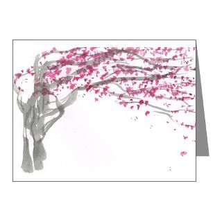 Tree Note Cards  cherry blossom card 001 Note Cards (Pk of 10