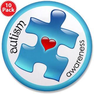 Gifts  Asd Buttons  Autism Awareness (B2b) 3.5 Button (10 pack