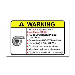 Sticker, generic Turbo Warning, 1.3 Bar Sticker