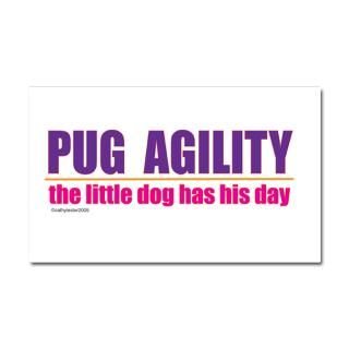 Gifts  Agility Car Accessories  Pug Agility Car Magnet 20 x 12