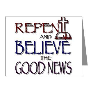 Ash Wednesday Note Cards  Repent and Believe Note Cards (Pk of 10