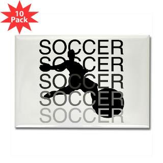 Gifts  Boys Soccer Magnets  SOCCER Rectangle Magnet (10 pack