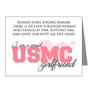  Marine Corps Note Cards  Proud USMC Gf Note Cards (Pk of 10