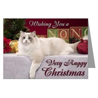 Greeting Cards  Ragdoll Cat Christmas Greeting Cards (Pk of 10
