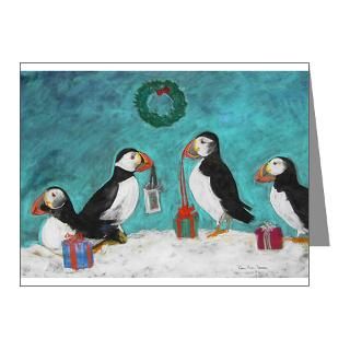 Gifts  Art Note Cards  A Puffin Christmas Note Cards (Pk of 10