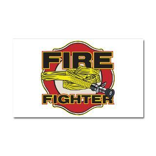 Car Accessories  Firefighter Hose and Shield Car Magnet 20 x 12
