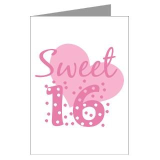  16Th Birthday Greeting Cards  Sweet 16 Confetti Greeting Card