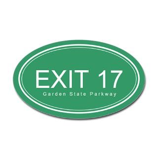 May Bumper Stickers  GSP Exit 17 Oval Sticker