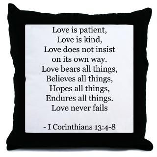 Corinthians 134 8 Throw Pillow