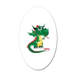 2012 Gifts  2012 Wall Decals  Year of the Dragon 2012 22x14 Oval