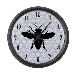 17 Wall Clock Bees Blue