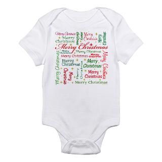 MERRY CHRISTMAS (18 WORDS) Infant Bodysuit