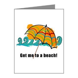  Attitude Note Cards  get me to a beach Note Cards (Pk of 20