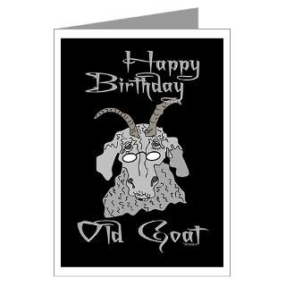 Goat Greeting Cards  Old Goat B day 4 Him Greeting Cards (Pk of 20