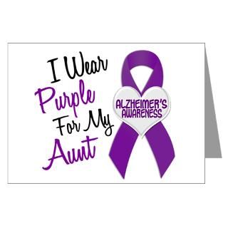 Wear Purple For My Aunt 18 (AD) Greeting Cards (