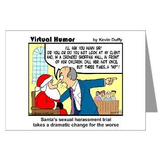 Attorney Greeting Cards  Santa on Trial Greeting Cards (Pk of 20