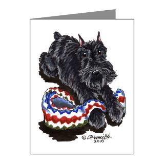  Art Note Cards  Black Schnauzer Lover Note Cards (Pk of 20