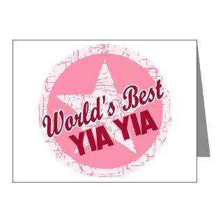  Grandma Note Cards  Worlds Best Yia Yia Note Cards (Pk of 20