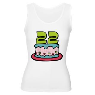 22 Year Old Birthday Cake Tank Top by keepsake_arts