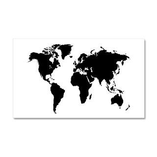 College Gifts  College Wall Decals  The World 35x21 Wall Peel