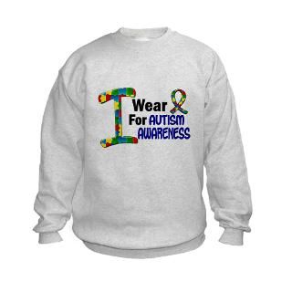 & Hoodies  I Wear Puzzle Ribbon 21 (Awareness) Sweatshirt