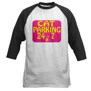 Sleeve Ts  Cat Parking 24 7 Baseball Jersey