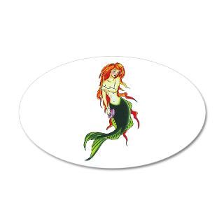 Gifts  Art Wall Decals  Mermaid Tattoo 38.5 x 24.5 Oval Wall Peel