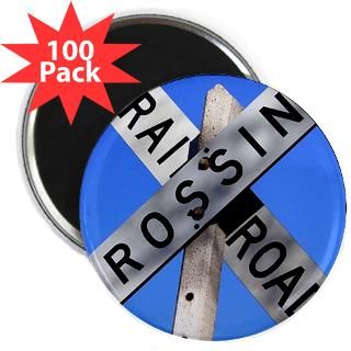 Crossing Magnets  Railroad Crossing Sign 2.25 Magnet (100 pack