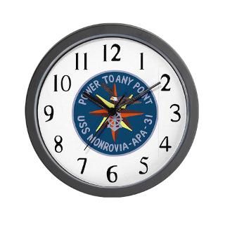 USS Monrovia (APA 31) Wall Clock for $18.00