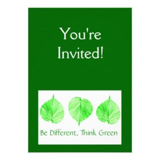 Environment Save Earth Go Green Invitations, Announcements, & Invites